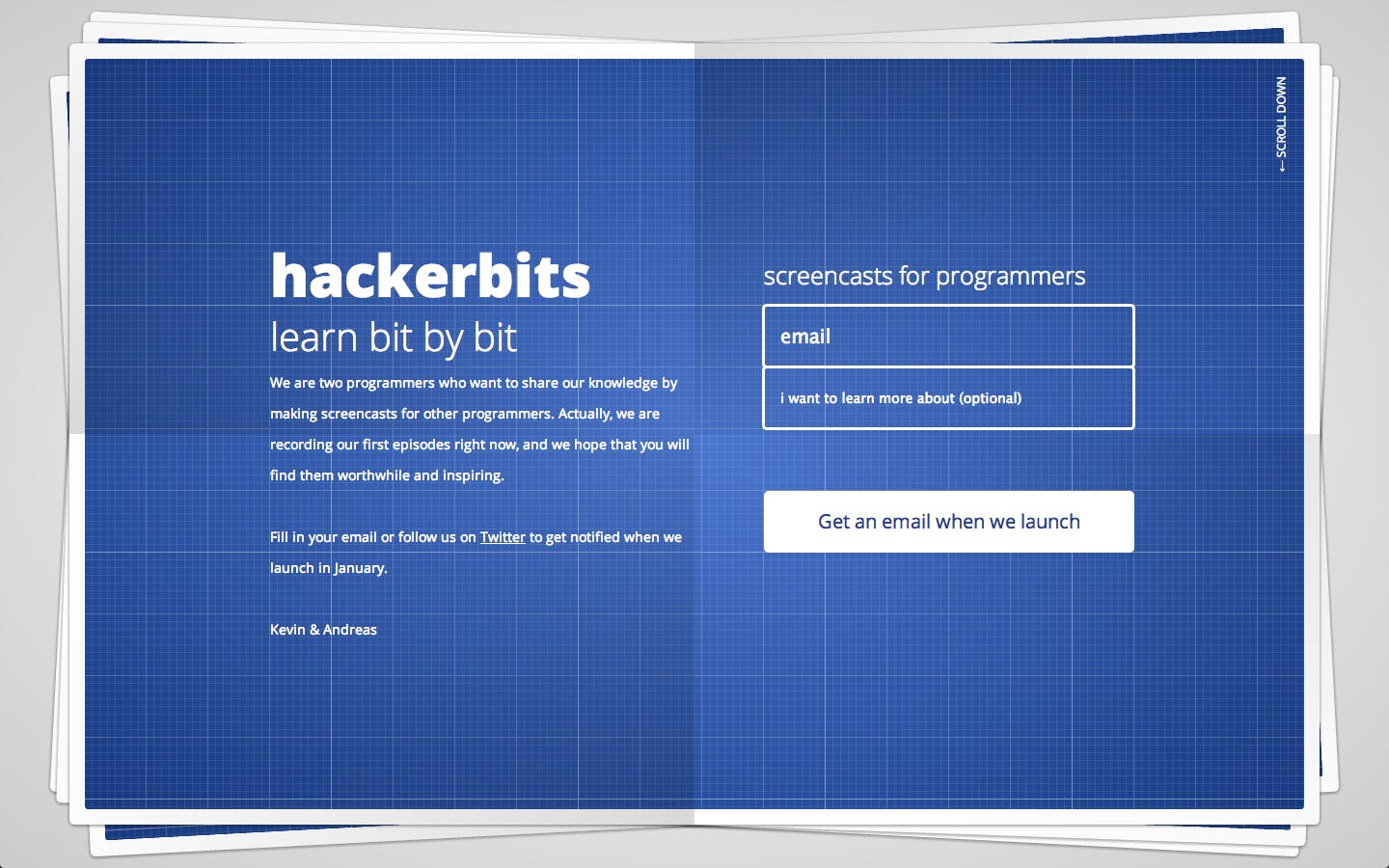 Hackerbits Website Screenshot