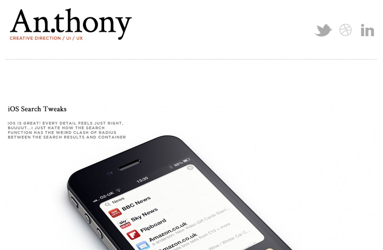 An.thony Website Screenshot