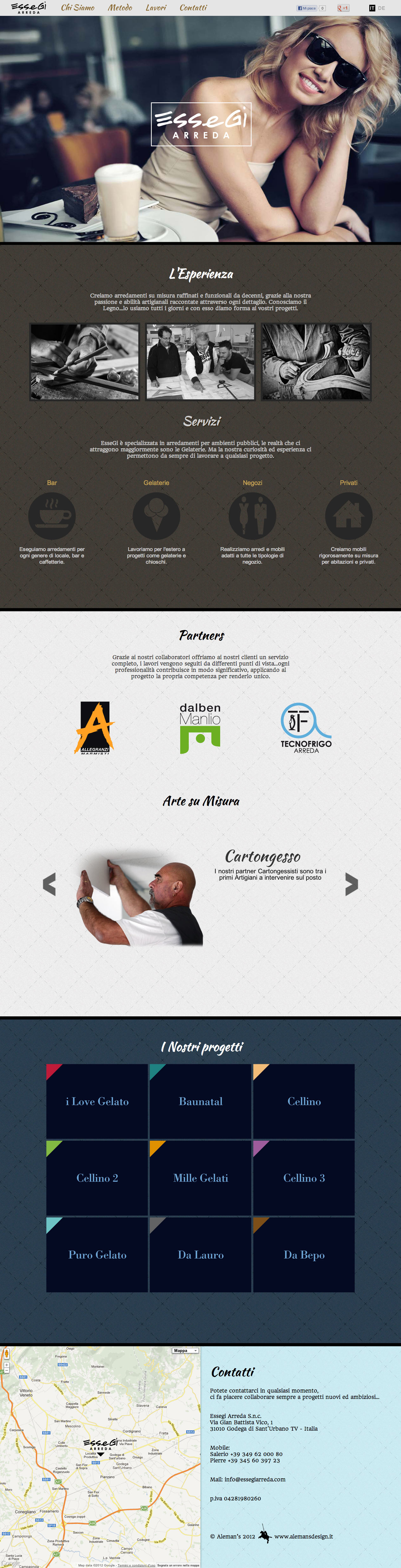 Essegi Arreda Website Screenshot