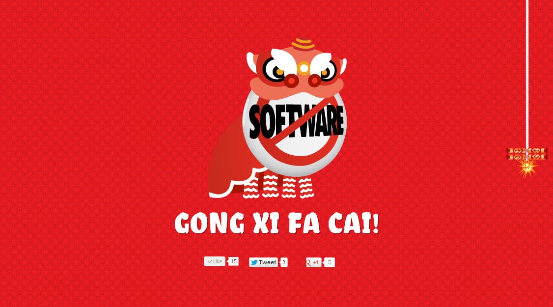 Gong Xi Fa Cai from salesforce.com Website Screenshot