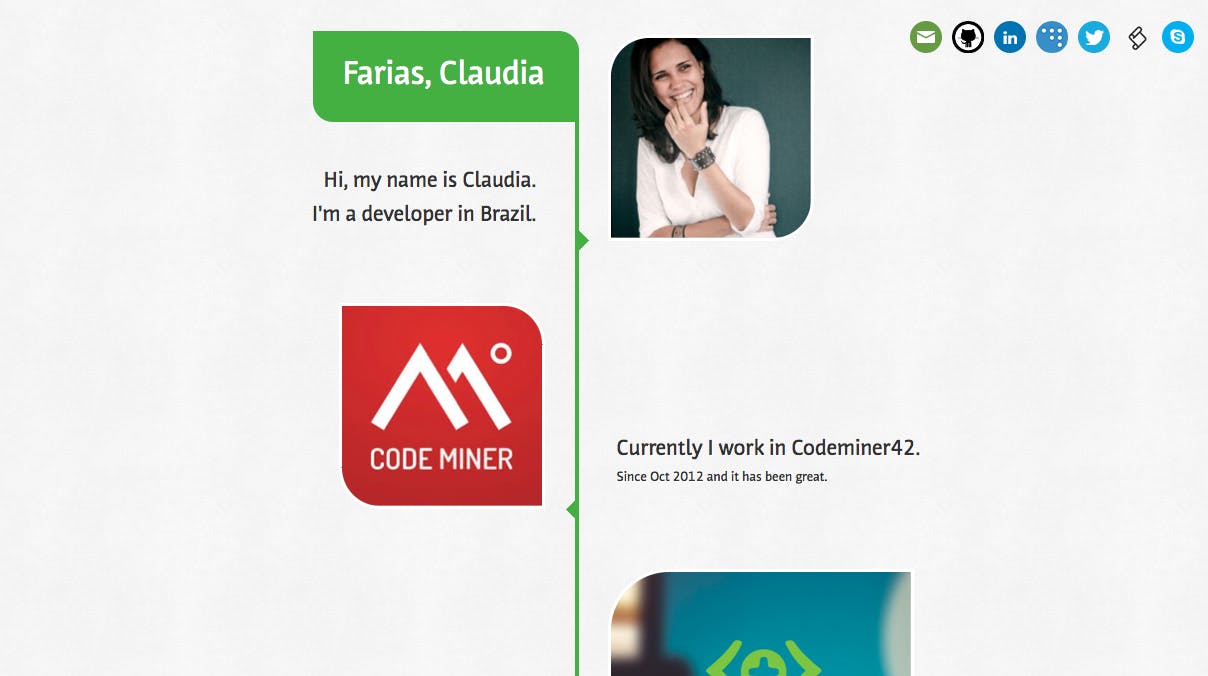 Farias, Claudia Website Screenshot