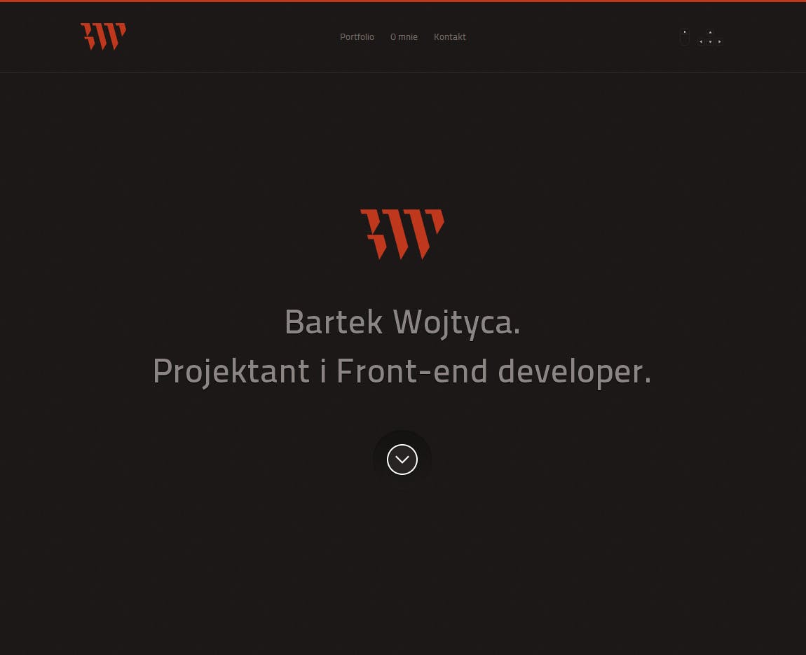 Bartek Wojtyca Website Screenshot