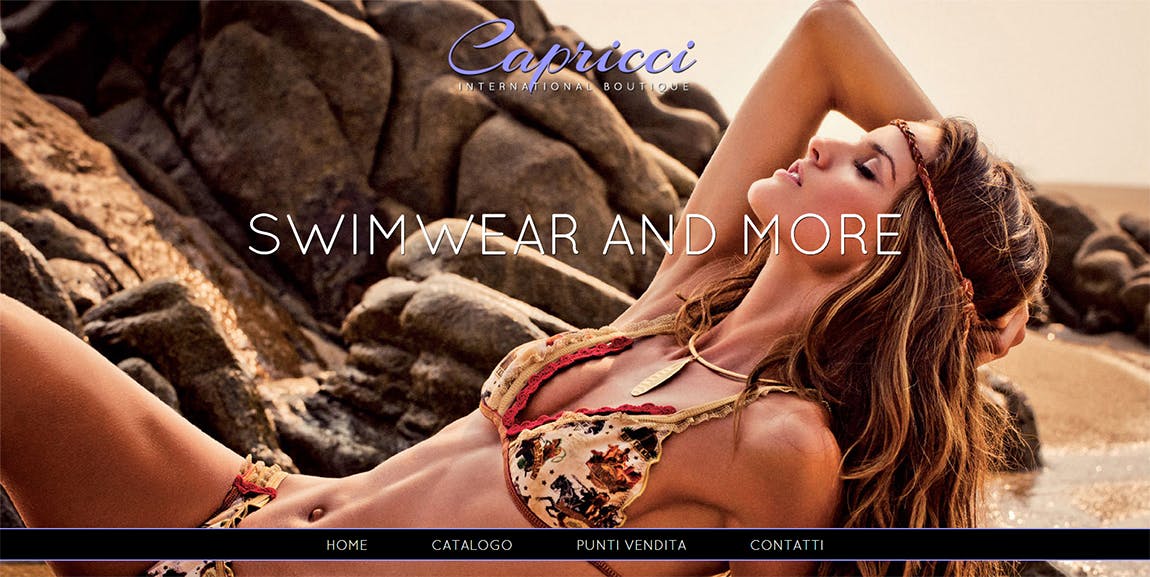 Capricci Boutique Website Screenshot