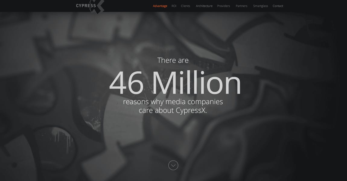 CypressX Website Screenshot