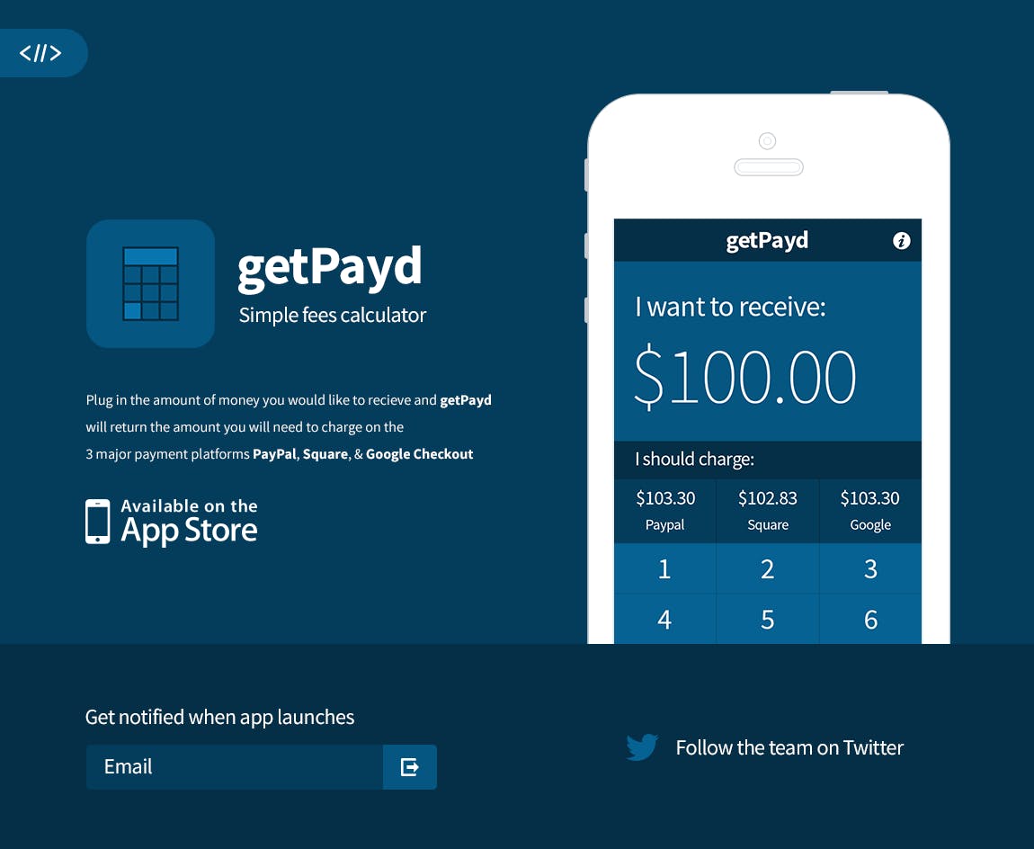 Getpay.me Website Screenshot