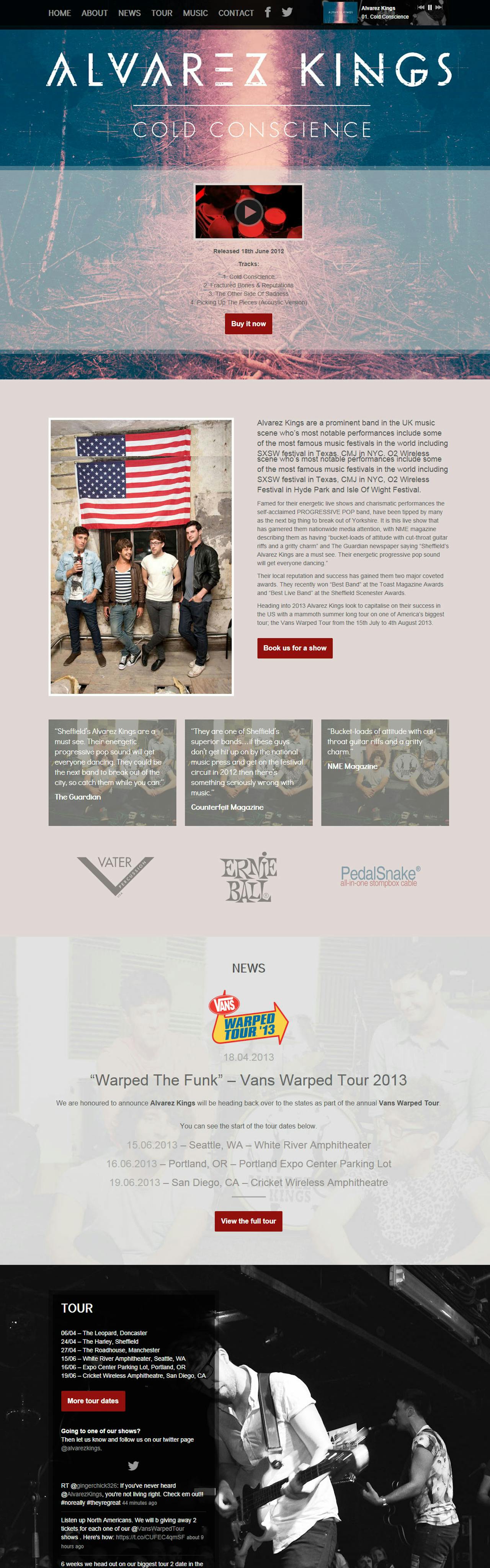 Alvarez Kings Website Screenshot