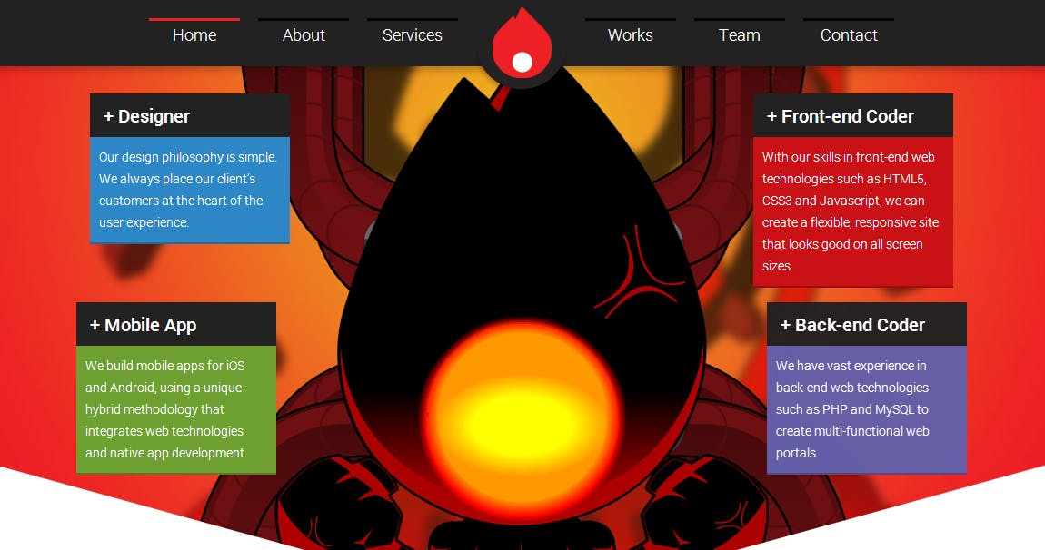 Flamy Website Screenshot