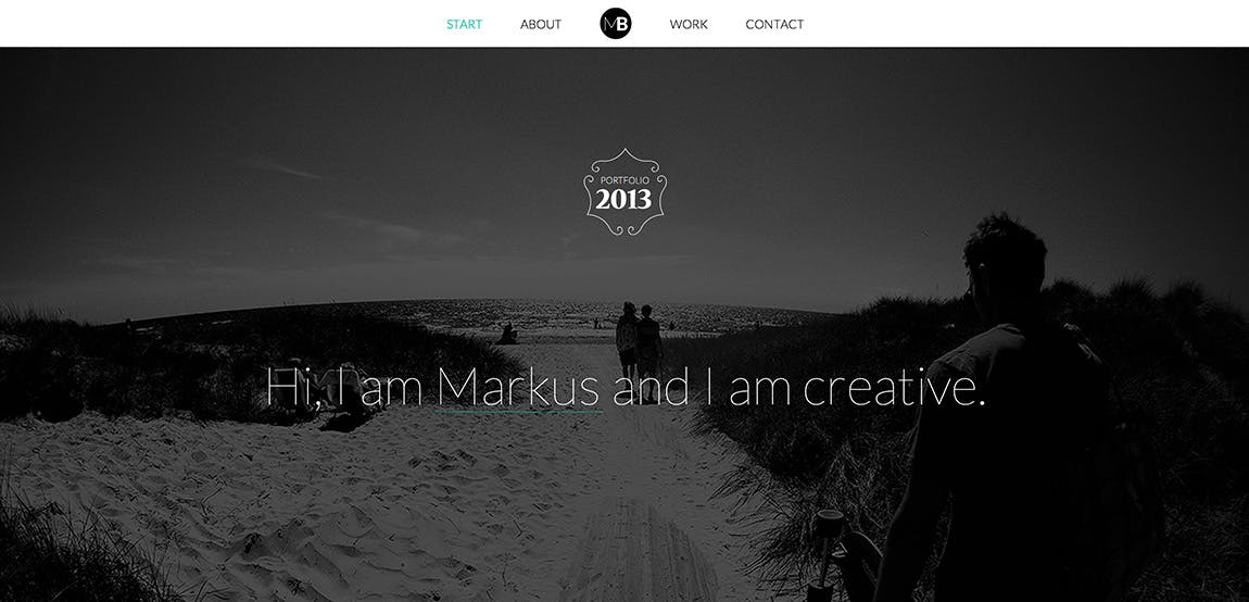 Markus Bergh Website Screenshot