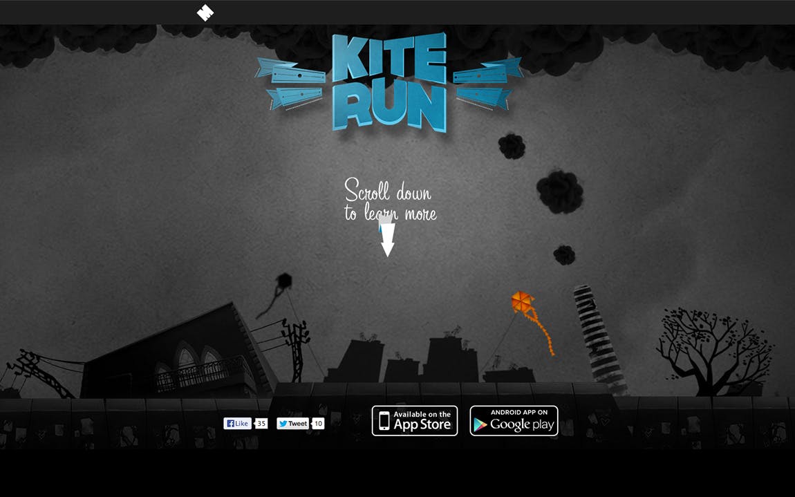 Kite Run Website Screenshot