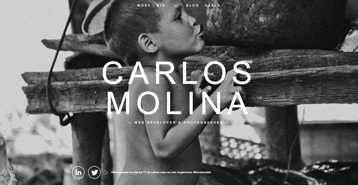 Carlos Molina Website Screenshot