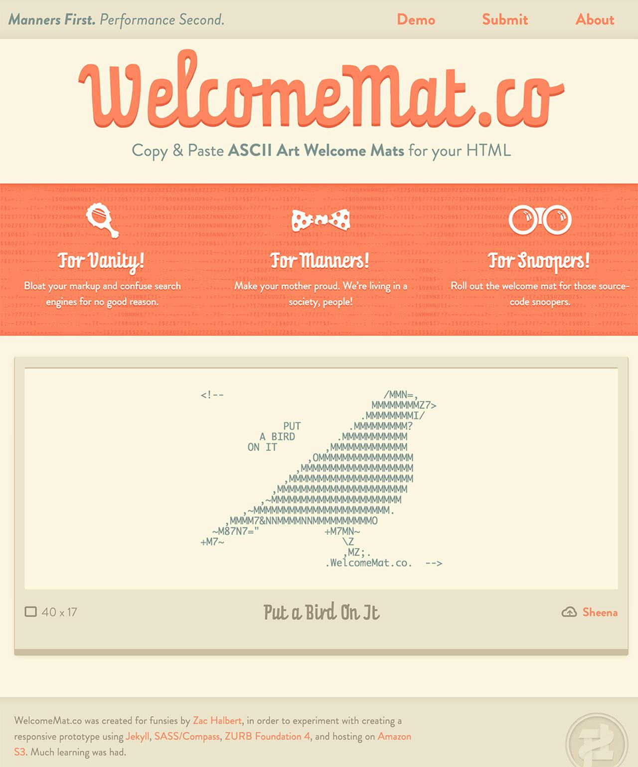 WelcomeMat.co Website Screenshot