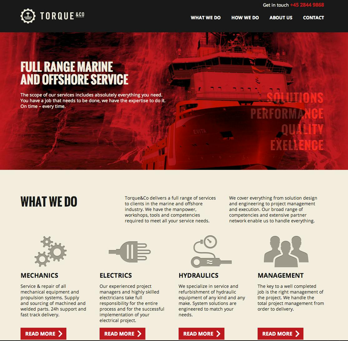 Torque & Co Website Screenshot