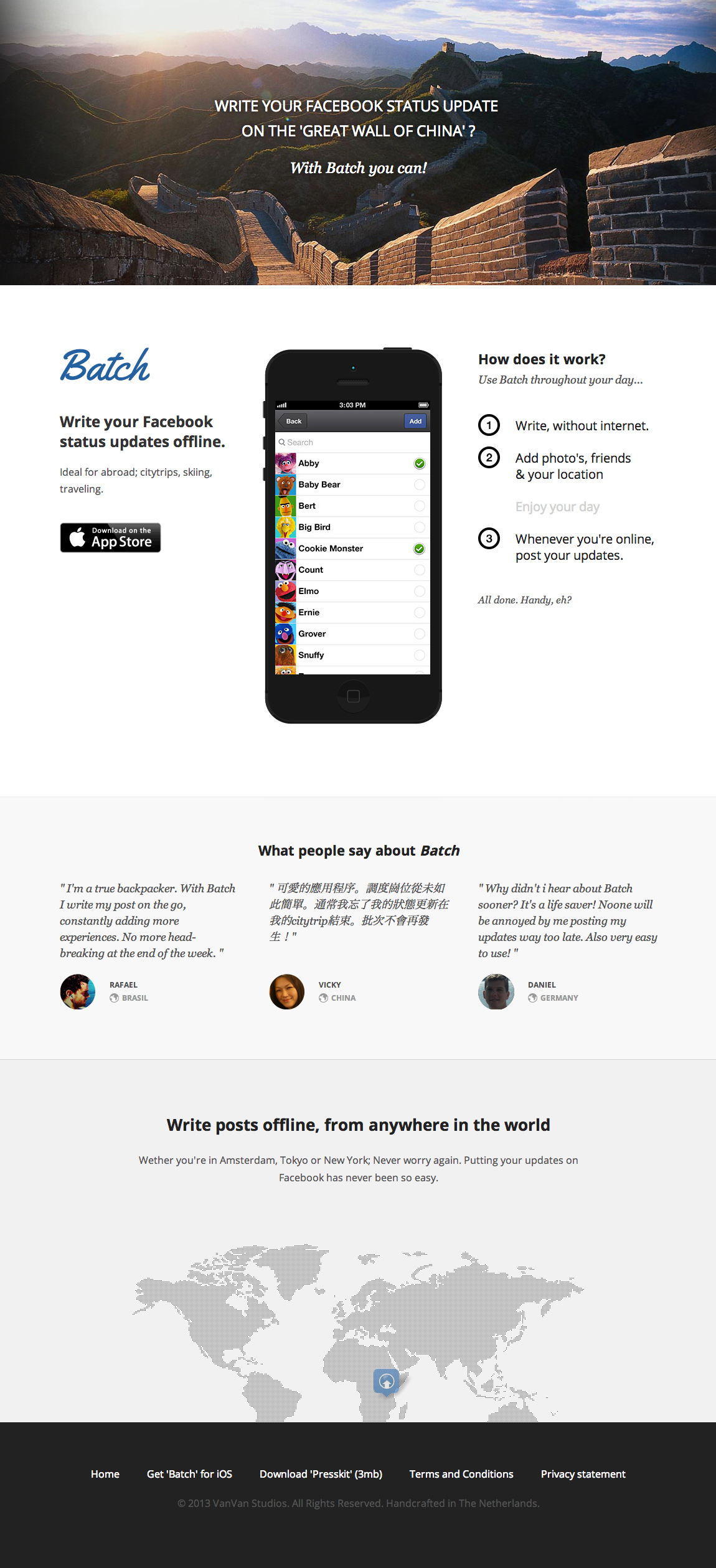 Batch the App Website Screenshot