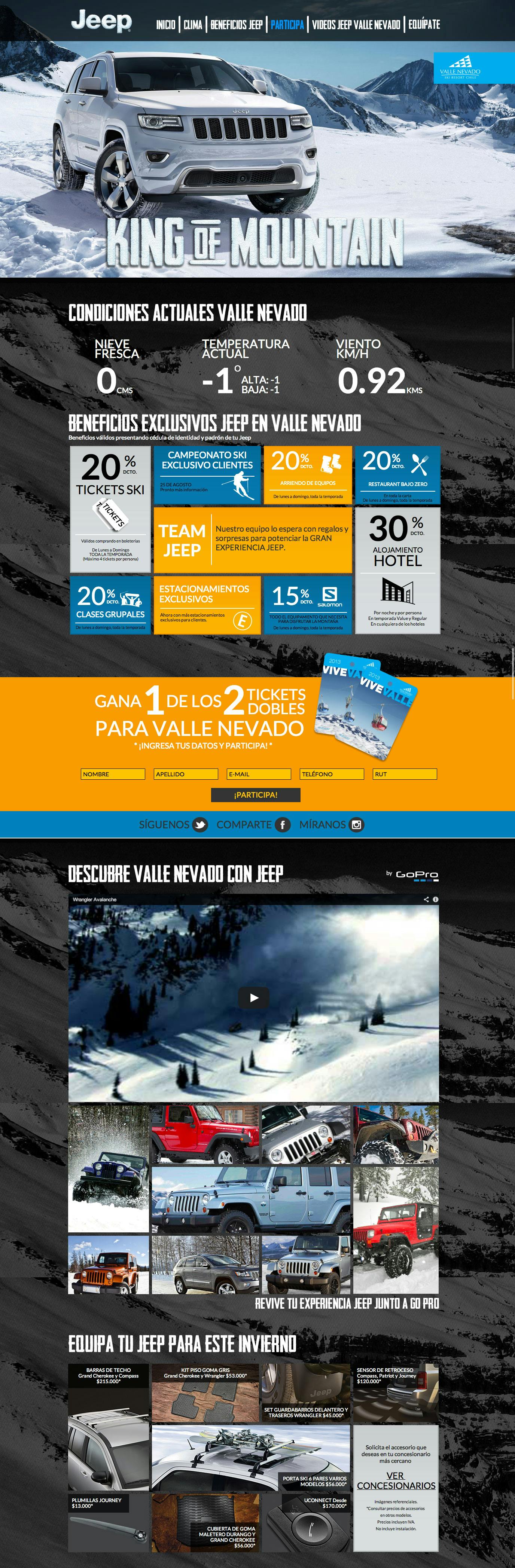 Invierno Jeep Website Screenshot