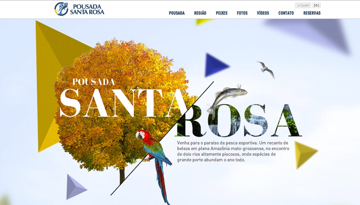 Pousada Santa Rosa Website Screenshot