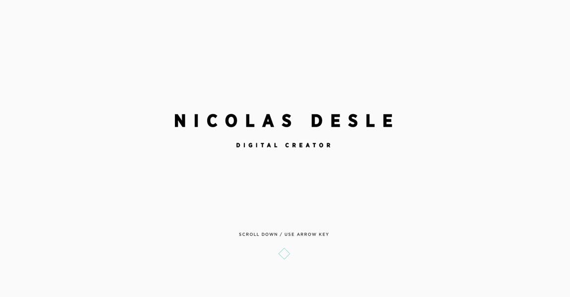 Nicolas Desle Website Screenshot