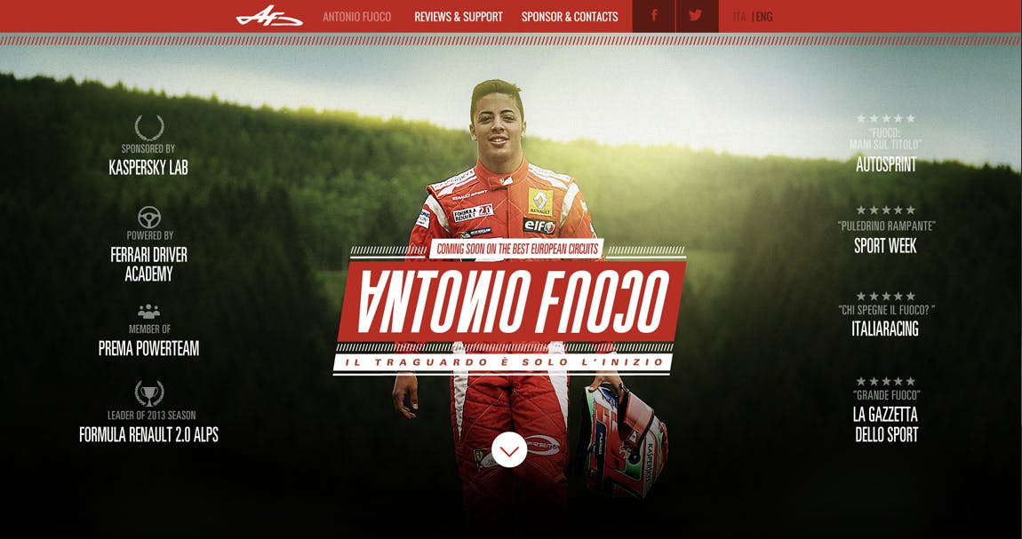 Antonio Fuoco Website Screenshot