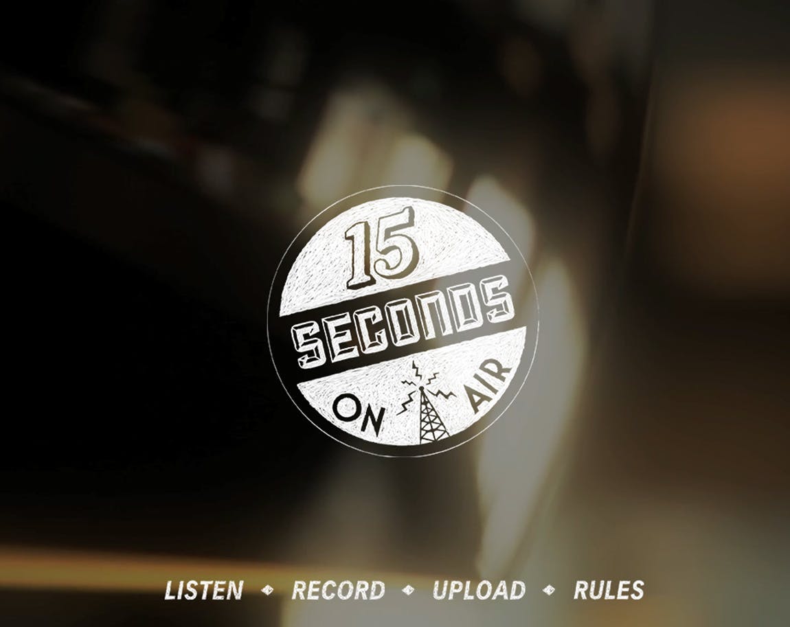 15 Seconds on Air Website Screenshot
