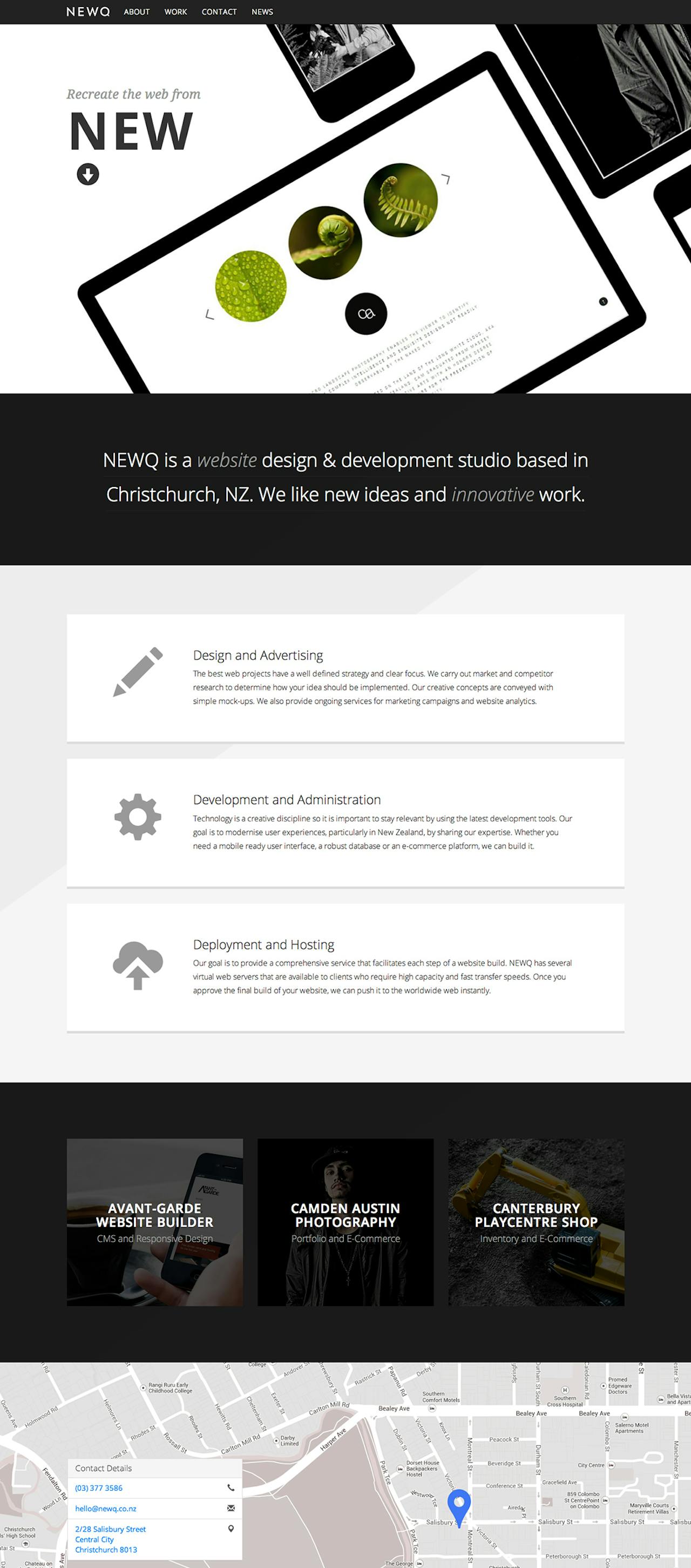 NEWQ Website Screenshot