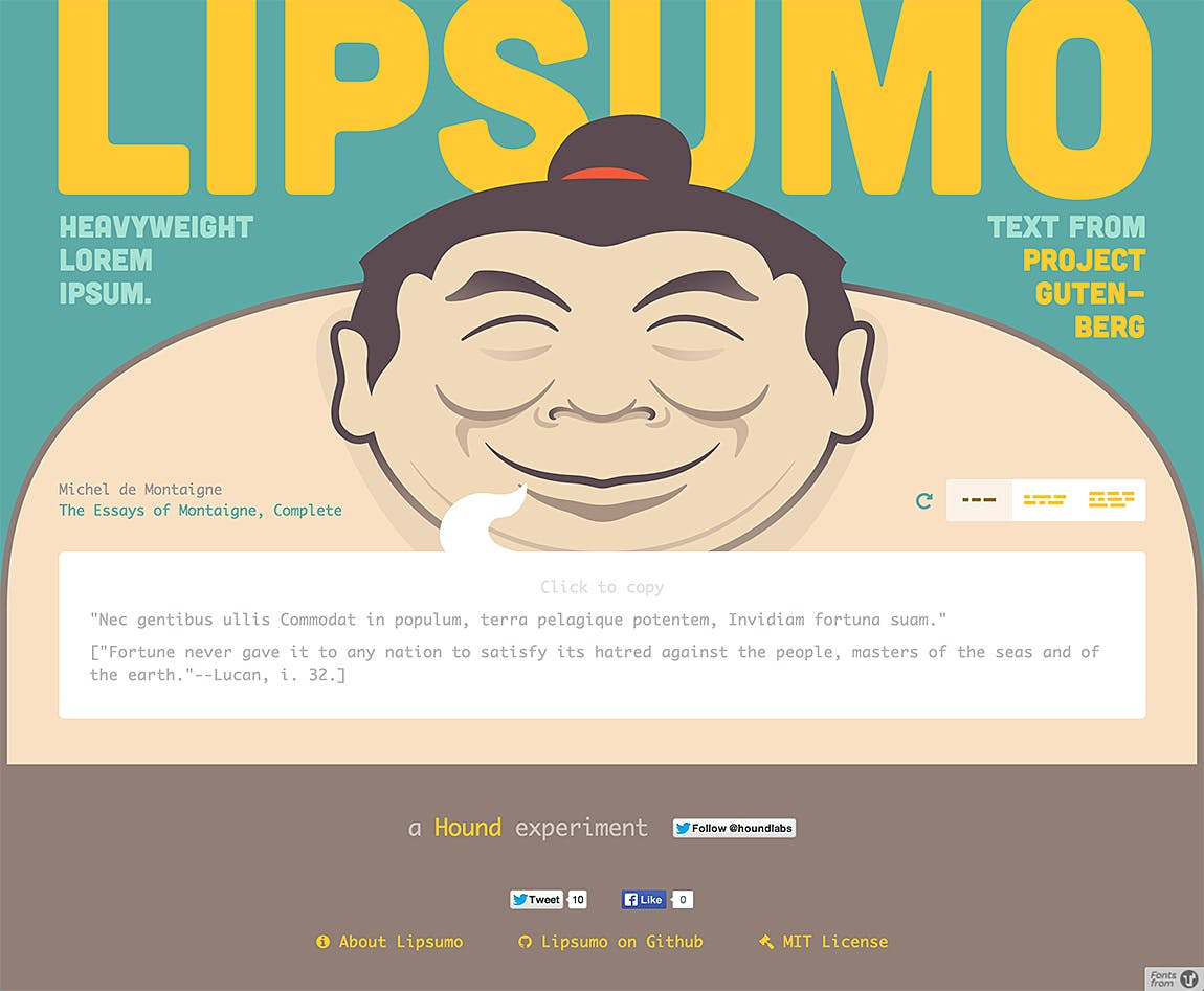 Lipsumo Website Screenshot
