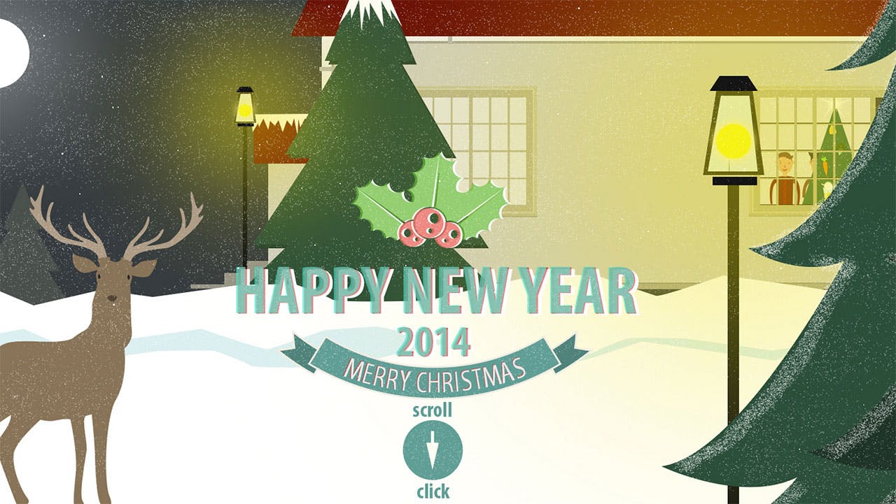 Happy New Year 2014 Website Screenshot