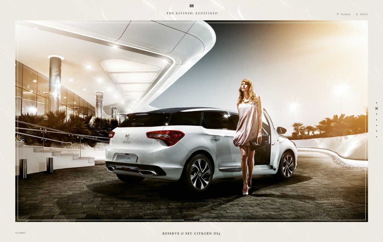 Citroën DS5 Website Screenshot