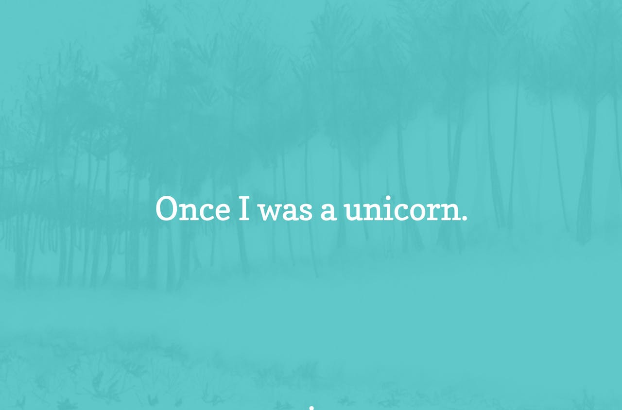 Once A Unicorn Website Screenshot